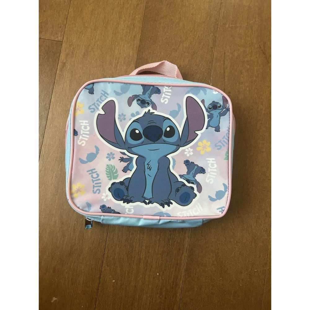 Disney Stitch Insulated Rectangle Lunch Bag Stitch Lunch Box Clippable Back Pack